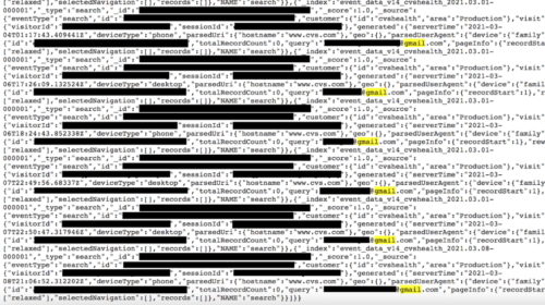 CVS Health customer records WebsitePlanet