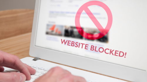 website blocked DDoS