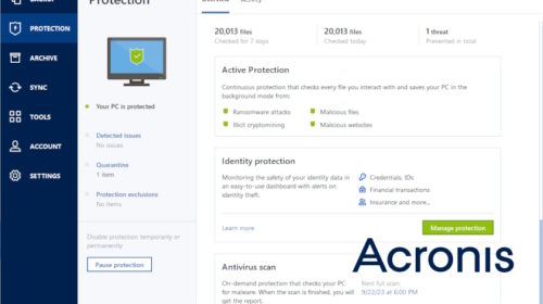 Acronis Cyber Protect Home Office