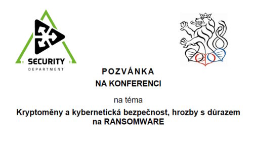 Konference: Kryptoměny a kybernetická bezpečnost, hrozby s důrazem na RANSOMWARE