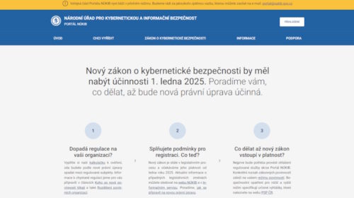 NÚKIB spustil pilotní verzi veřejné části Portálu NÚKIB