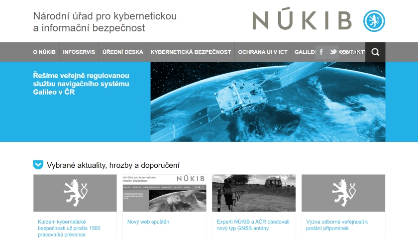 NÚKIB web